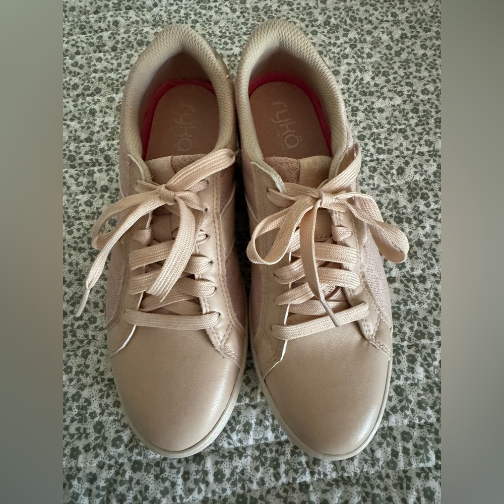 Ryka Athletic Style Blush Pink Shoes with Lace Details - Size 8-1/2M - Picture 6 of 10